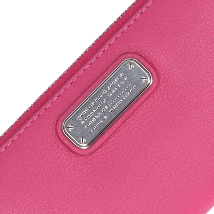 MARC BY MARC JACOBS マークバイマークジェイコブス/ラウンドファスナー長財布/ピンク/SAランク/18【中古】 MARC BY MARC JACOBS（マーク バイ マーク ジェイコブス） マークバイ
