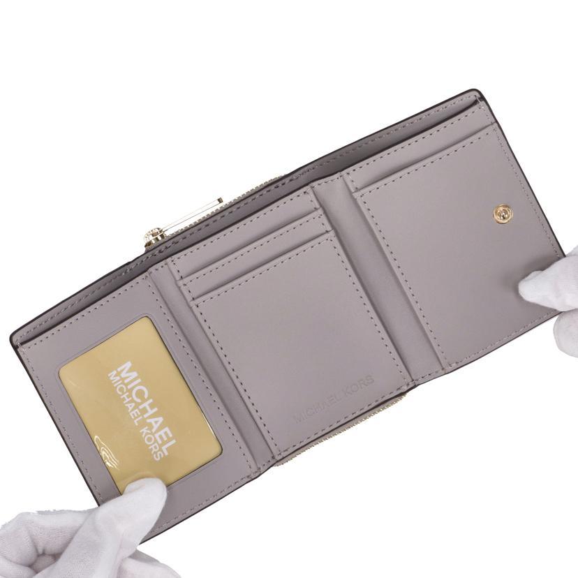 MICHAEL KORS マイケルコース/ミッドジップウォレット/総柄/ホワイト/35F3GTVZ5V/Aランク/18【中古】 MICHAEL KORS（マイケルコース） マイケルコース/ミッドジップ
