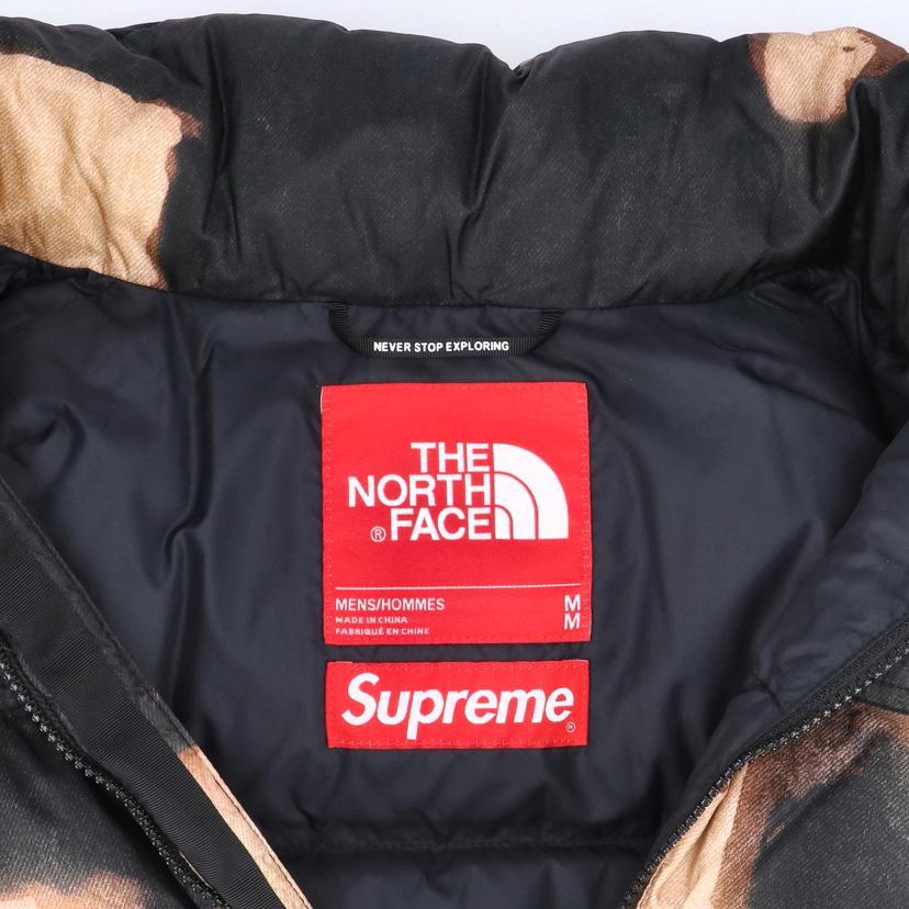 Supreme×THE NORTH FACE シュプリーム/ブリーチドデニム/ヌプシダウン