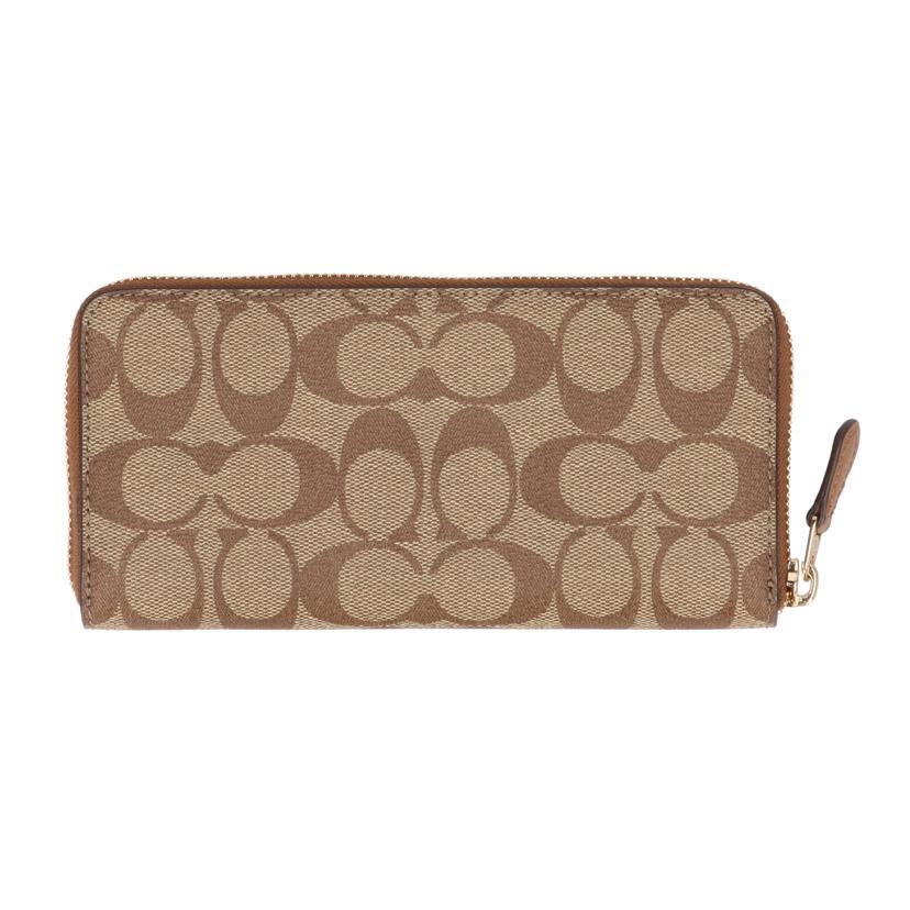 COACH コーチ/シグネチャー/PVC/ラウンドファスナー長財布/F59267/H22**/Aランク/18【中古】 COACH（コーチ） コーチ/シグネチャー/PVC/ラウンドファスナー長財布