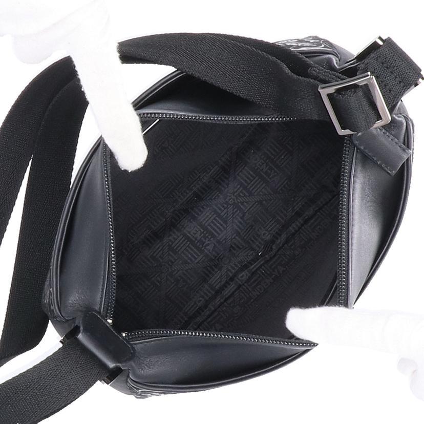 INDEN 印伝屋/レザーショルダーバッグ/ブラック/Aランク/18【中古】 INDEN 印伝屋/レザーショルダーバッグ/ブラック/Aランク/18【中古