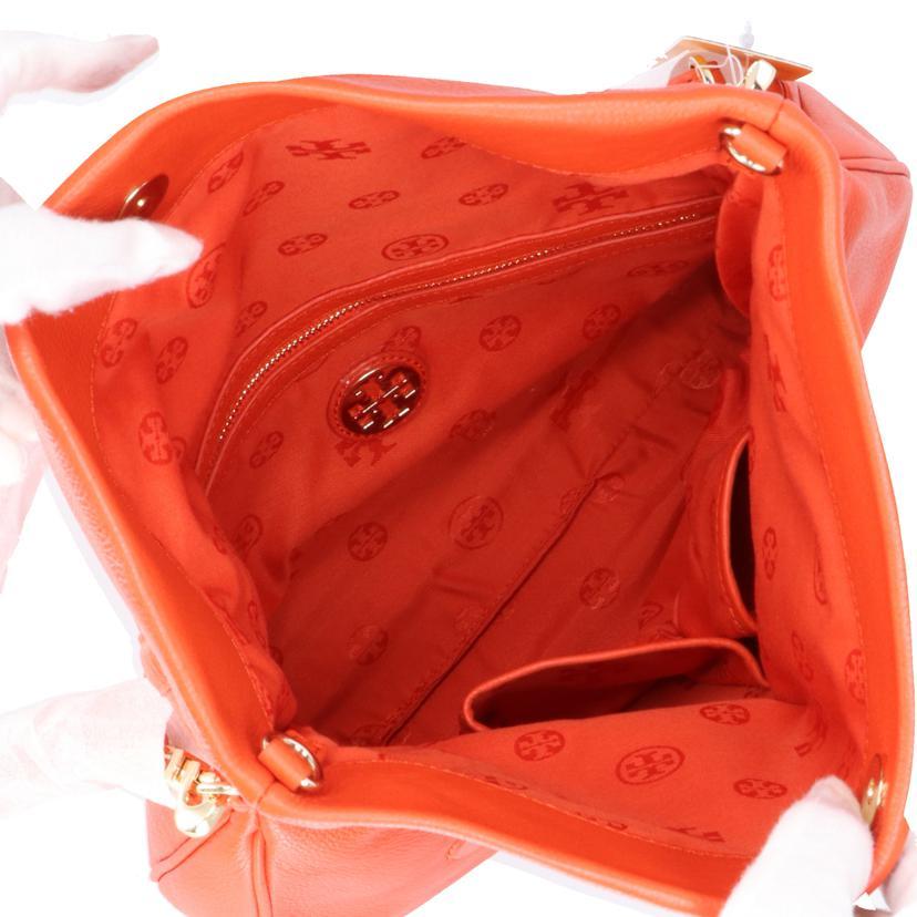トリーバーチ/レザーショルダーバッグ/オレンジ/SAランク/18【中古】 Tory Burch - トリーバーチ/レザーショルダーバッグ/オレンジ/SAランク