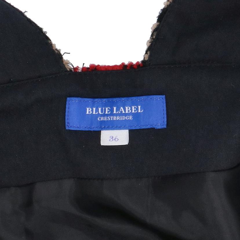 ブルーレーベルクレストブリッジ デニム ジャンパースカート 38 チェック柄 BLUE LABEL CRESTBRIDGE（ブルーレーベルクレストブリッジ） ブルー