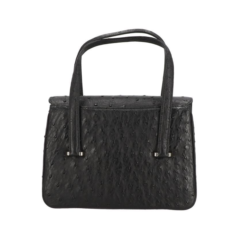 【超美品　未使用級】　激レア　JRA タートルレザー　ハンドバッグ　草履セット オーストリッチハンドバッグ/ブラック/JRA155/SAランク/18【中古