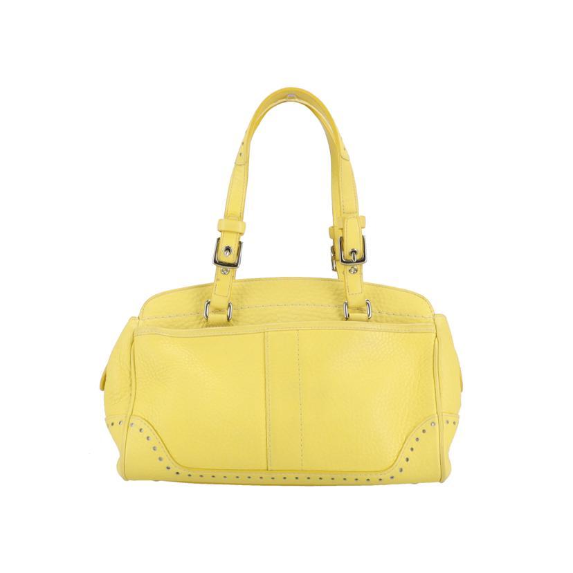 COACH（コーチ） コーチ/ペブルドレザーハンドバッグ/イエロー/5031