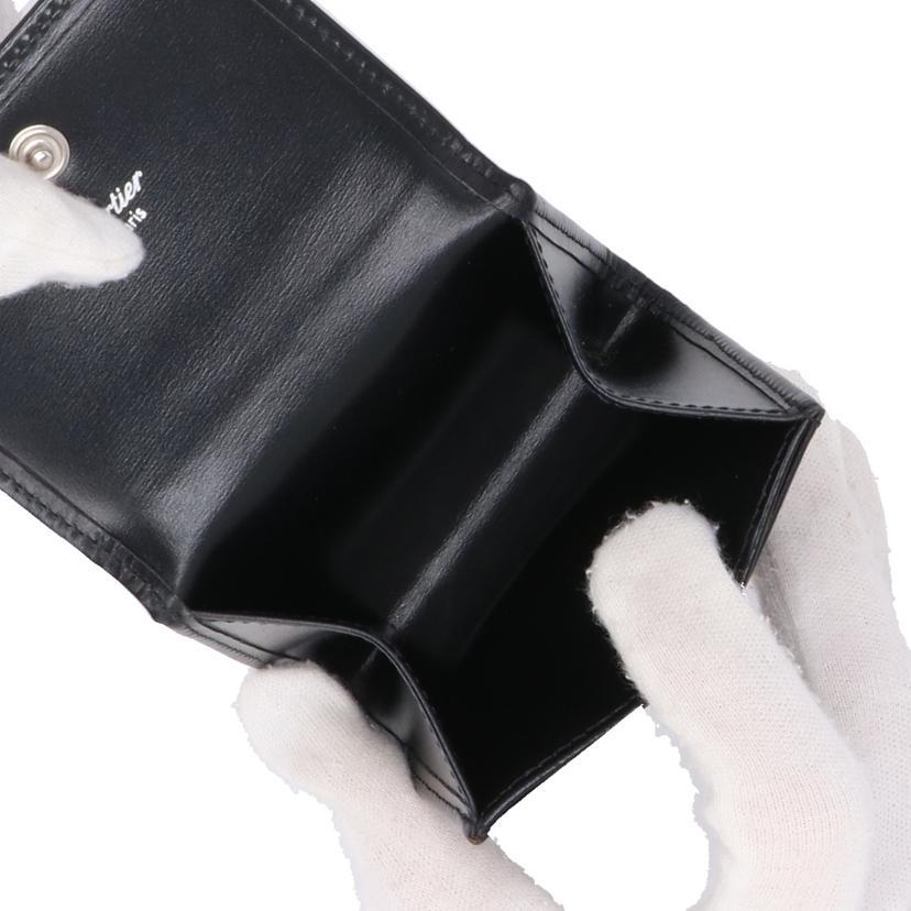 Cartier カルティエ/パシャ/スクエア二つ折りケース/ブラック/Aランク/18【中古】 Cartier（カルティエ） カルティエ/パシャ/スクエア二つ折りコイン