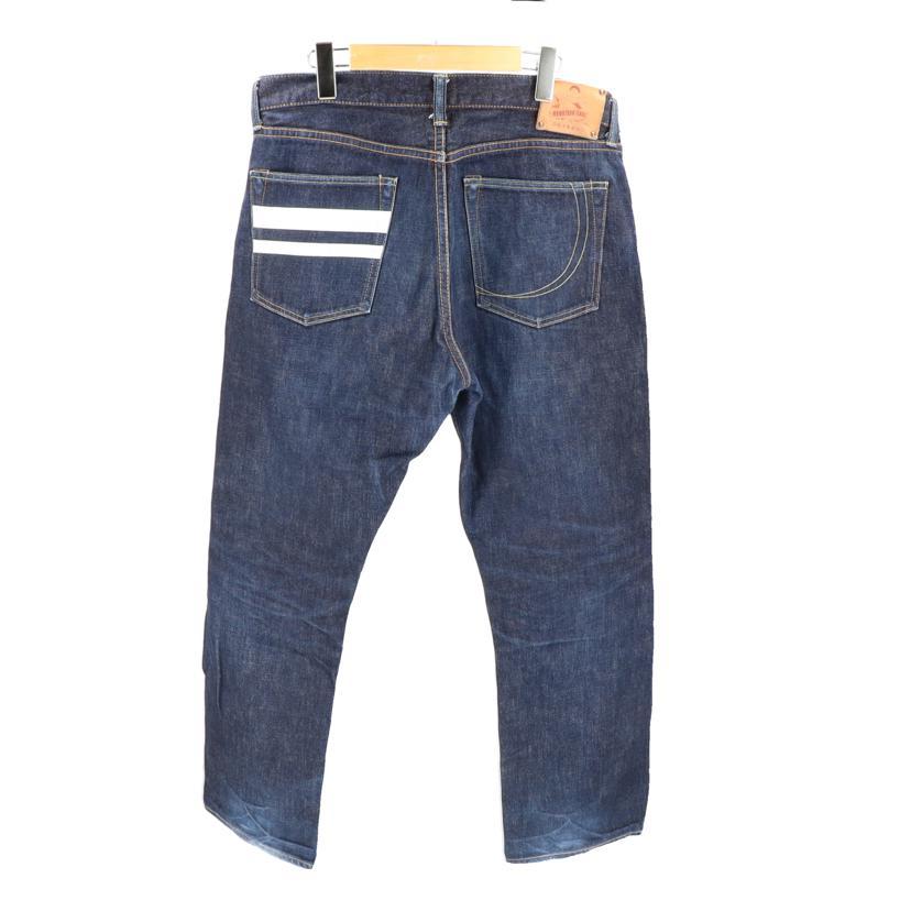 桃太郎ジーンズ　デニムジーンズ　出陣レーベル　ボタンフライ　W36　大きめ MOMOTARO JEANS 桃太郎ジーンズ/ボタンフライ デニムパンツ/W36/G014