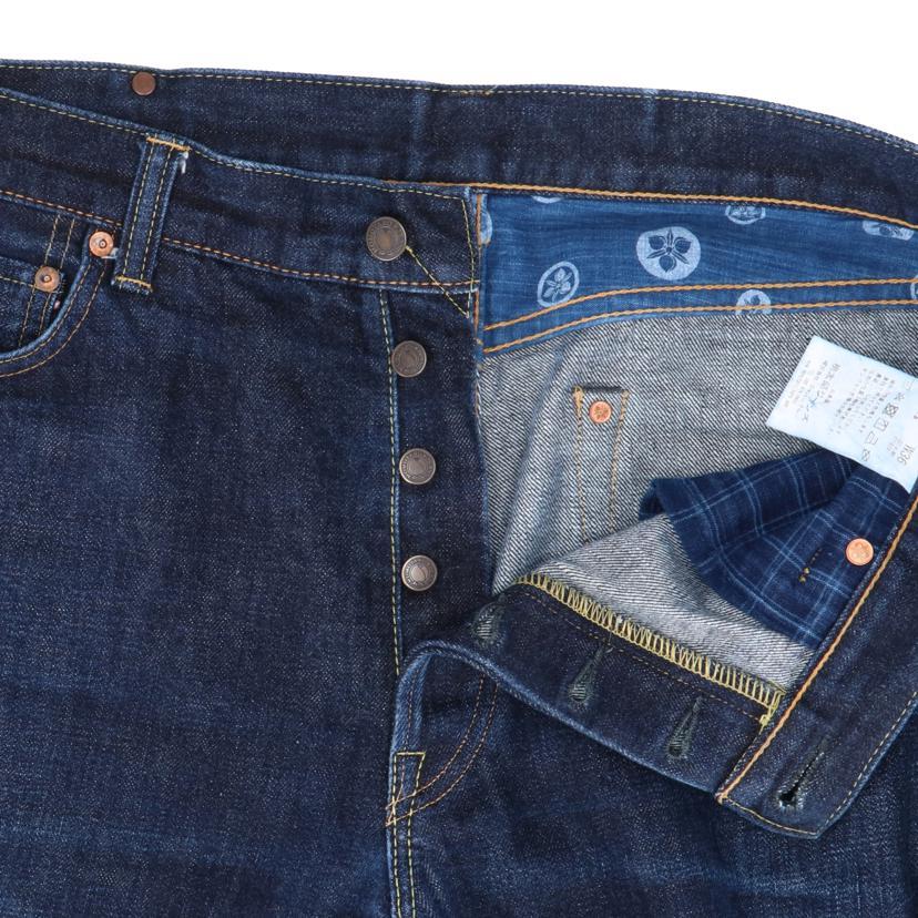 桃太郎ジーンズ　デニムジーンズ　出陣レーベル　ボタンフライ　W36　大きめ MOMOTARO JEANS 桃太郎ジーンズ/ボタンフライ デニムパンツ/W36/G014