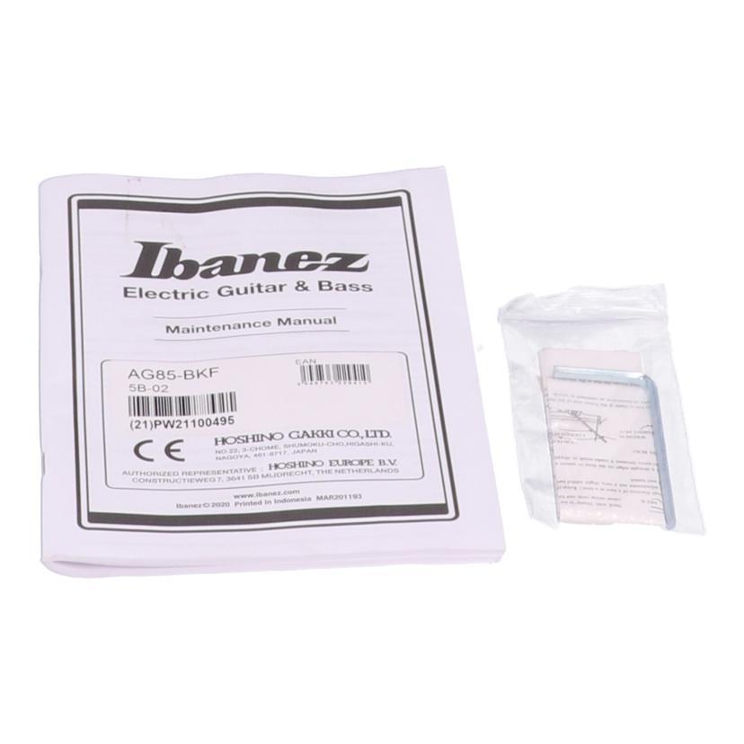 Ibanez（アイバニーズ） アイバニーズ/エレキギター/AG85-BKF