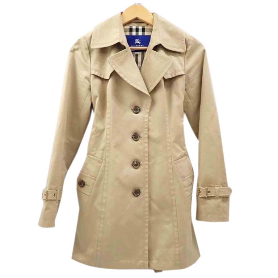 美品✨バーバリーブルーレーベル トレンチコート ショート メガチェック 38 BURBERRY BLUE LABEL（バーバリーブルーレーベル） バーバリーブルー