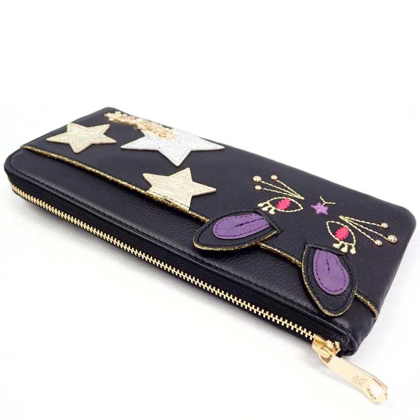 ANNA SUI アナスイ/マイミミL字ファスナー長財布/316640/ABランク/62【中古】 ANNA SUI（アナスイ） アナスイ/マイミミL字ファスナー長財布/316640