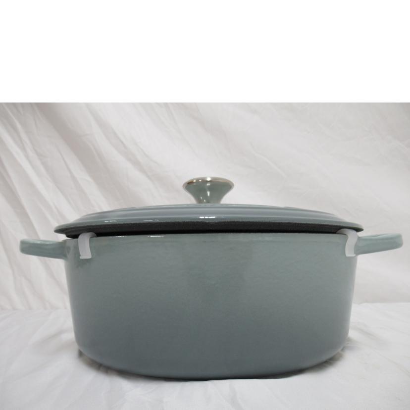LE CREUSET/25cm両手鍋/ココット・オーバル/SAランク/63【中古】の画像