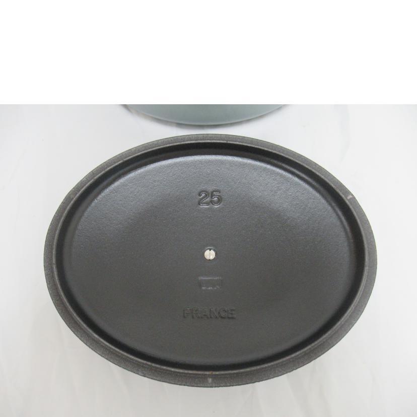 LE CREUSET/25cm両手鍋/ココット・オーバル/SAランク/63【中古】の画像