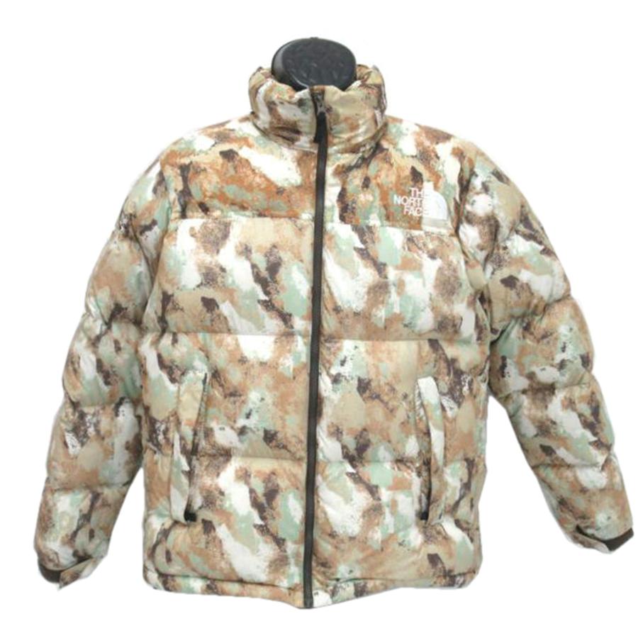THE NORTH FACE ザ ノースフェイス/ダウンジャケット/ベージュ迷彩柄