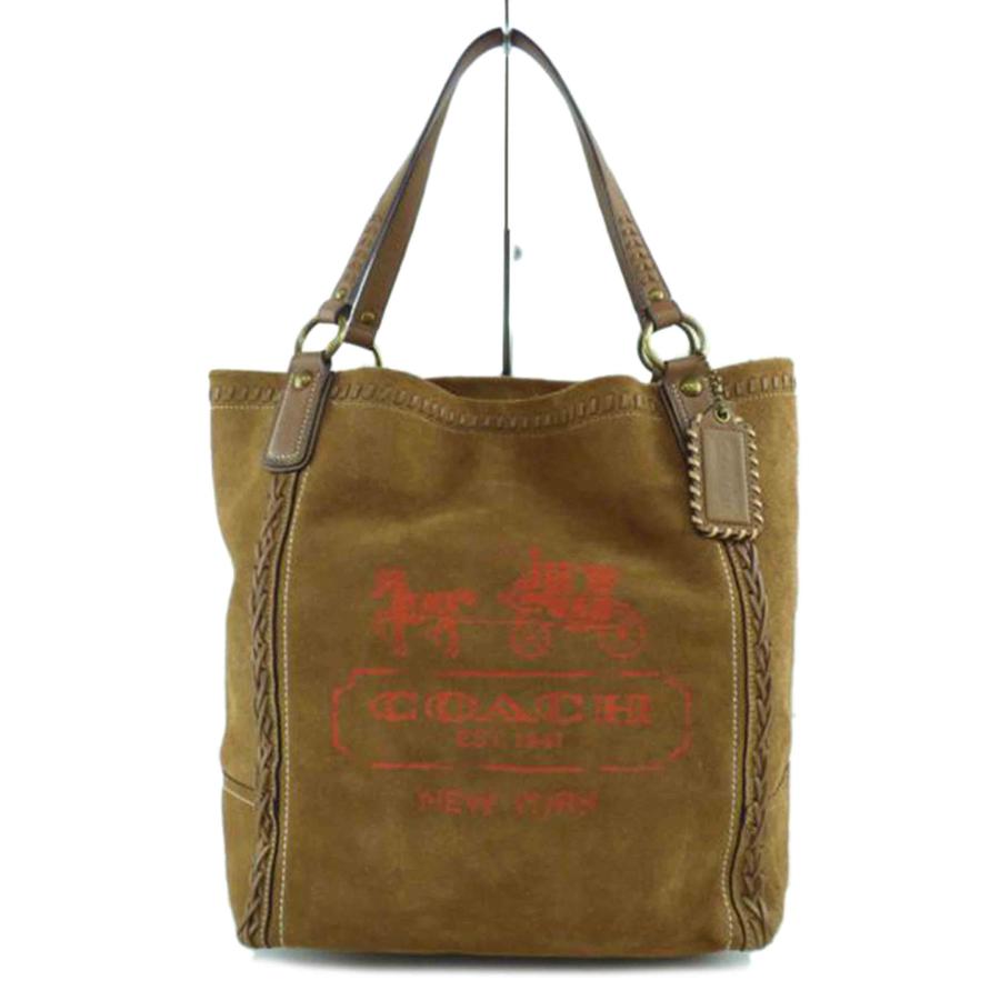 COACH コーチ/スエードトートバッグ/19024/K11**/Bランク/64【中古 