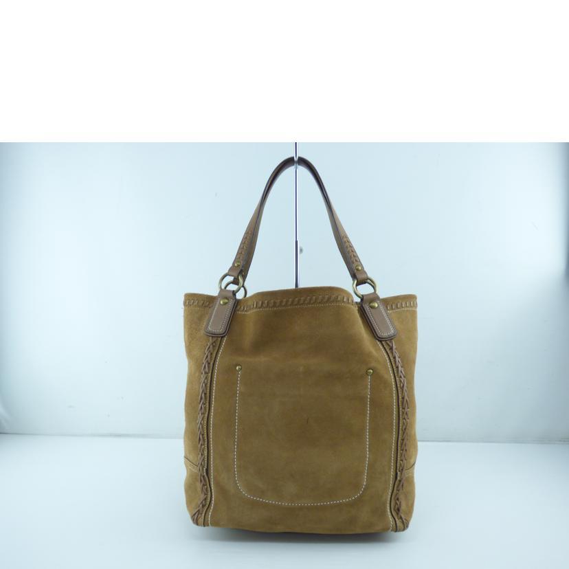 COACH コーチ/スエードトートバッグ/19024/K11**/Bランク/64【中古 