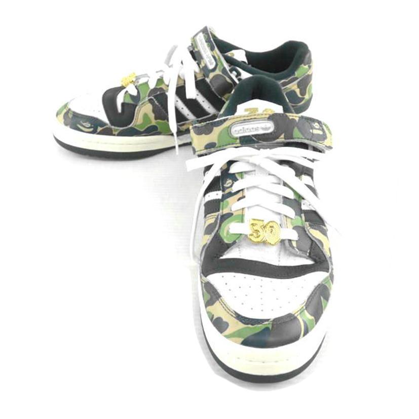 ×A BATHING APE アディダス ア ベイシング エイプ/FORUM 84 BAPE LOW/ID4771/ABランク/24【中古】 adidas×A BATHING APE アディダス/FORUM 84 BAPE LOW/ID4771/ABランク