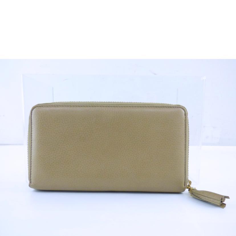 GUCCI グッチ/インターロッキング/ラウンドファスナー財布/ベージュ/308280/ABランク/64【中古】 GUCCI - GUCCI グッチ/インターロッキング/ラウンドファスナー財布
