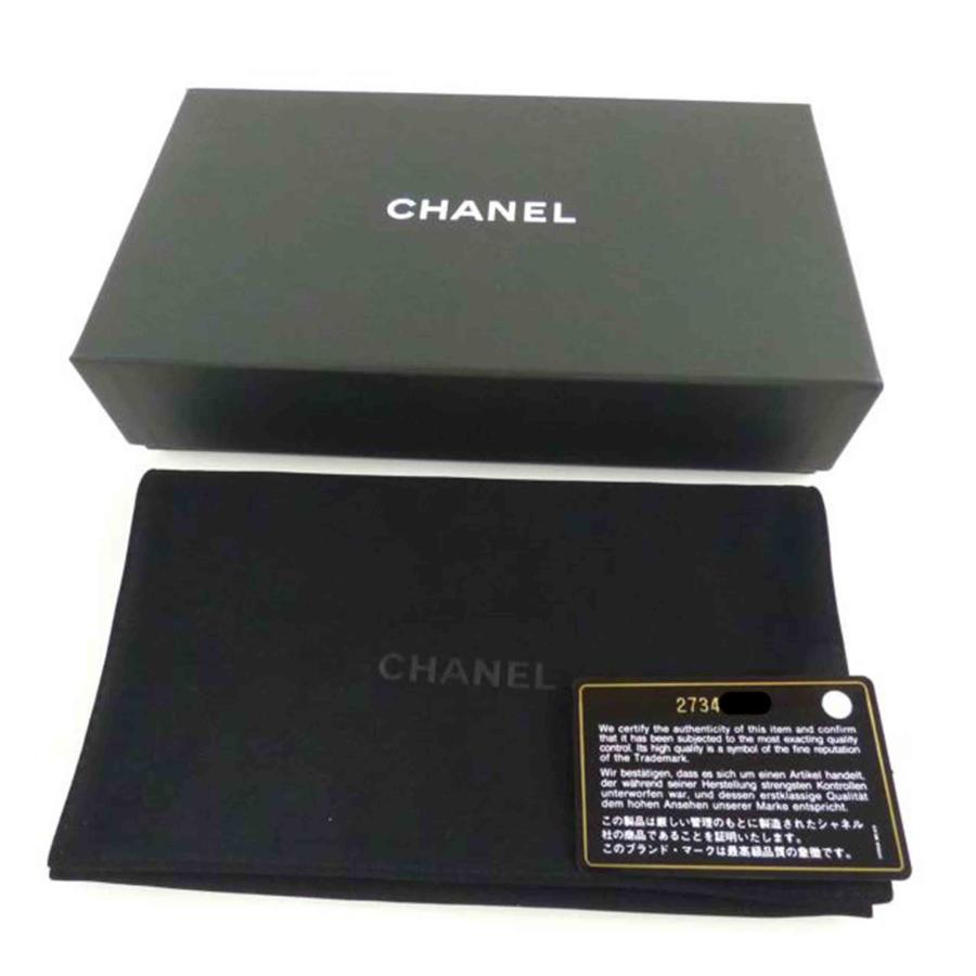 CHANEL シャネル/ココマーク/ラウンド財布/ブラック/キャビアスキン  