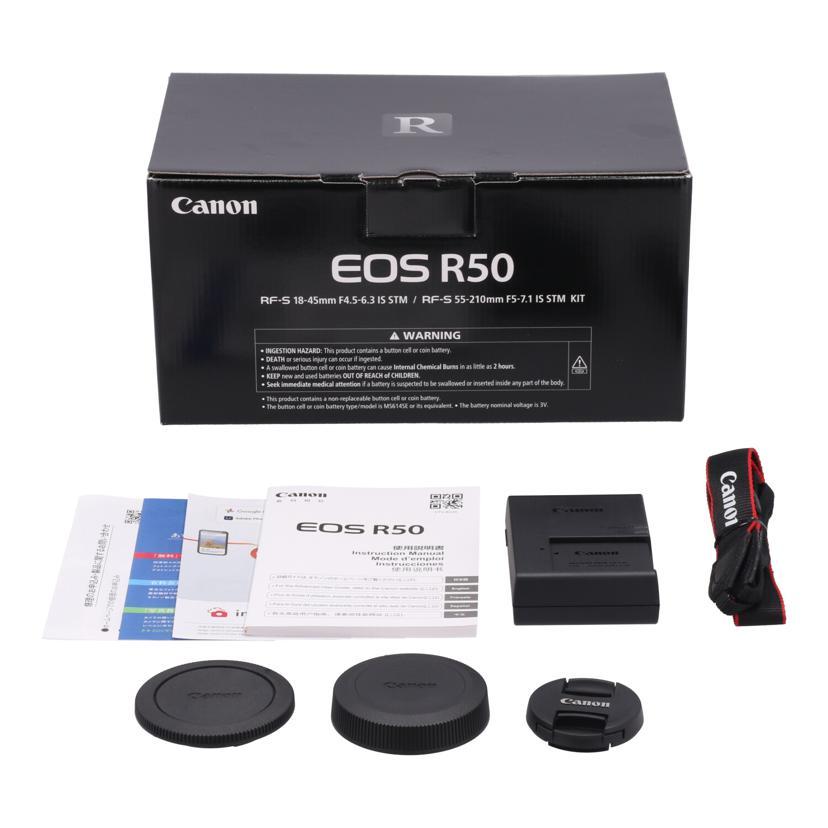Canon キヤノン/デジタル一眼/EOS R50 ダブルズームキット/261030005016/Aランク/64【中古】 キヤノン（Canon） キヤノン/デジタル一眼/EOS R50 ダブルズームキット