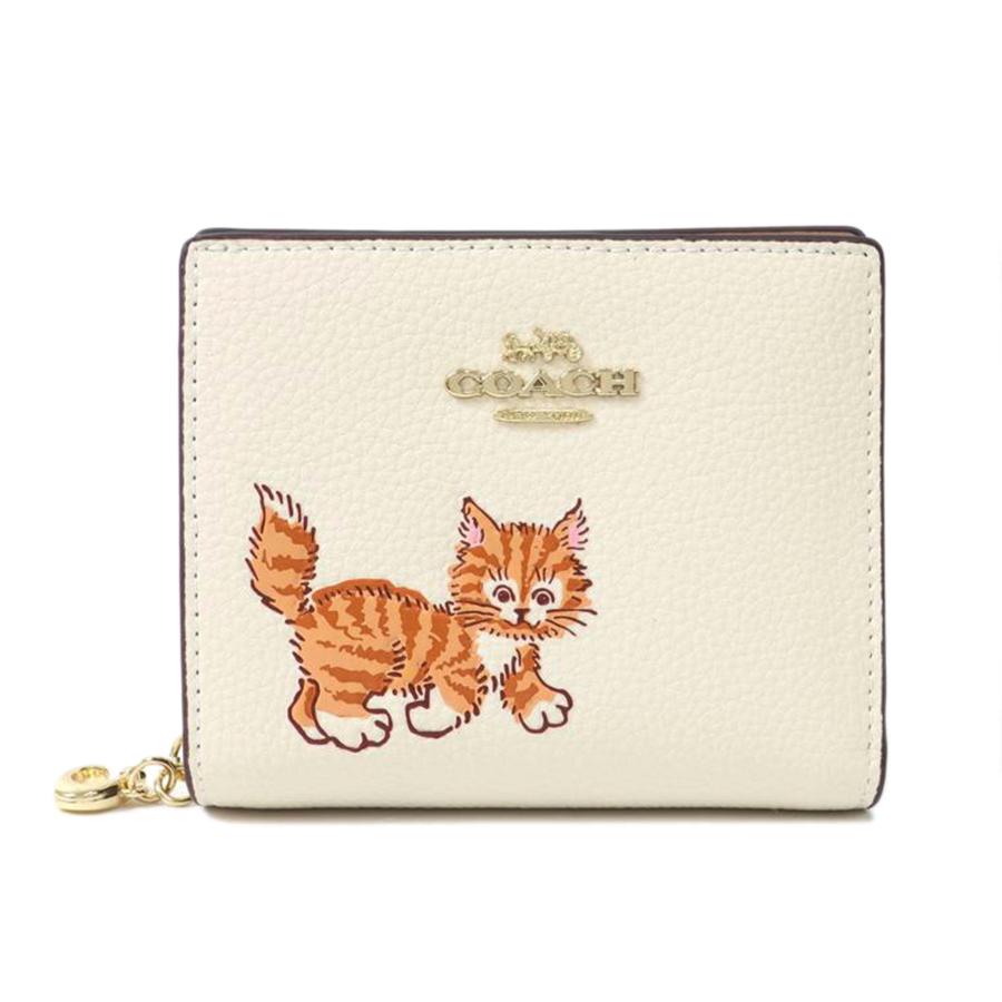COACH コーチ/レザーキャットプリント 二つ折り財布/CC472/コーチ/A