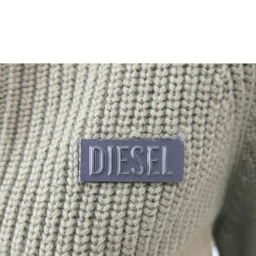 DIESEL ディーゼル/ジップアップミリタリージャケット 異素材 カーキ系  