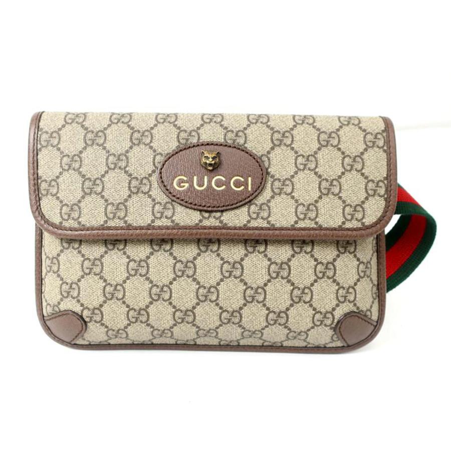 GUCCI グッチ/GGスプリーム ベルトバッグ ボディバッグ 斜め掛け