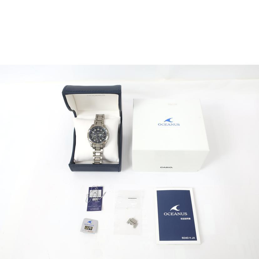 OCEANUS CASIO カシオ/オシアナス ソーラー電波時計/OCW-T600-1AJF/AB