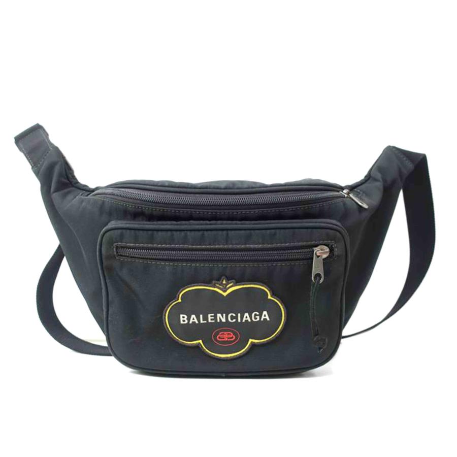 br>BALENCIAGA バレンシアガ/EXPLORER ボディバッグ ブラック/B