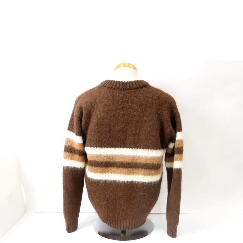 PRADA プラダ アルパカニット クルーネックカーディガン ブラウン 40