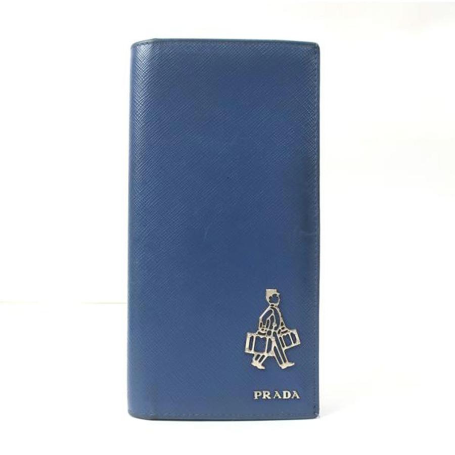 PRADA プラダ/サフィアーノトラベル 札入れ カードケース 長財布 