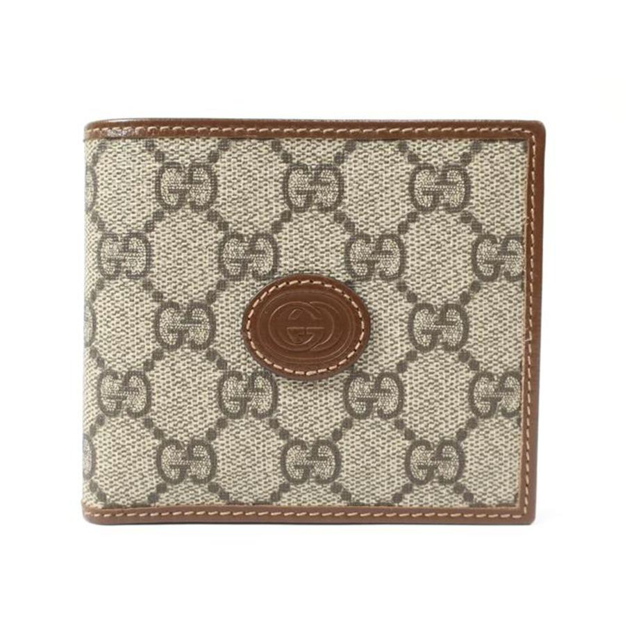GUCCI（グッチ） グッチ/GG 二つ折り財布 ブラウン/673000/SSAランク