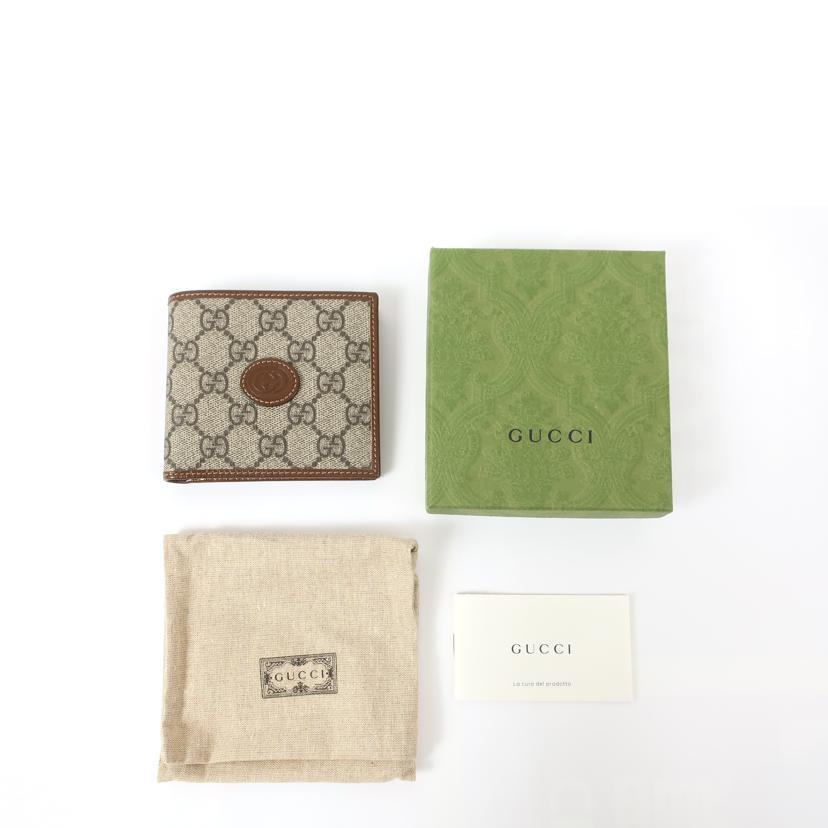 GUCCI（グッチ） グッチ/GG 二つ折り財布 ブラウン/673000/SSAランク