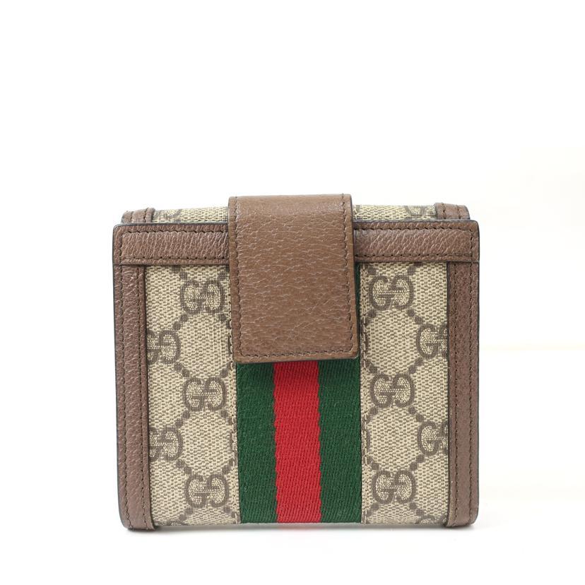 良品 3522 GUCCI グッチ 二つ折り財布 GGロゴ レザー ブラウン 良品 3522 GUCCI グッチ 二つ折り財布 GGロゴ レザー ブラウン
