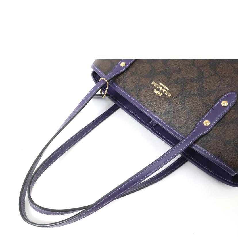 コーチ　シグネチャー ドローストリング トートバッグ 型番F57842 COACH（コーチ） コーチ/ラグジュアリー シグネチャー ドロー