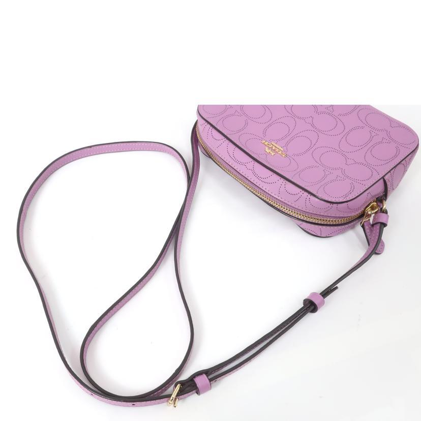 COACH コーチ/ラグジュアリー パフォレイテッド シグネチャーレザーショルダーバッグ ライトパープル/2403/Aランク/65【中古】 COACH（コーチ） コーチ/ラグジュアリー パフォレイテッド