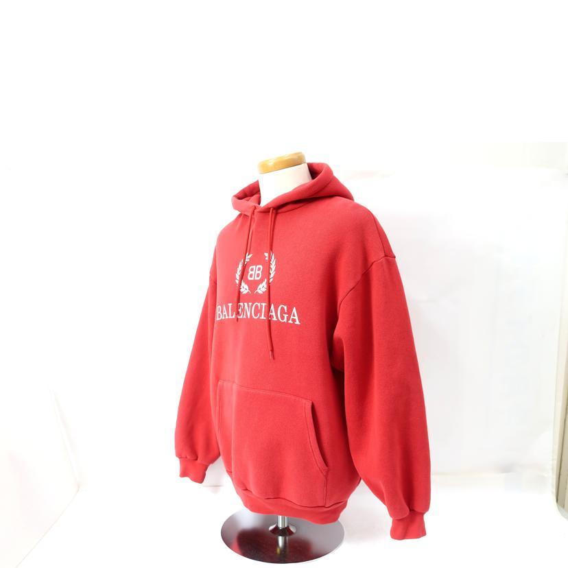 BALENCIAGA 赤 フード付きパーカー 中古・古着通販】BALENCIAGA (バレンシアガ) パーカー レッド サイズ:1