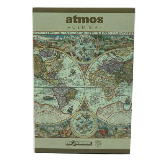 MEDI COM TOY メディコムトイ/BE@RBRICK atmos AGED MAP 100%&amp;400%/ABランク/67【中古】 atmosより、ヴィンテージマップのパターンを落とし込んだ「BE