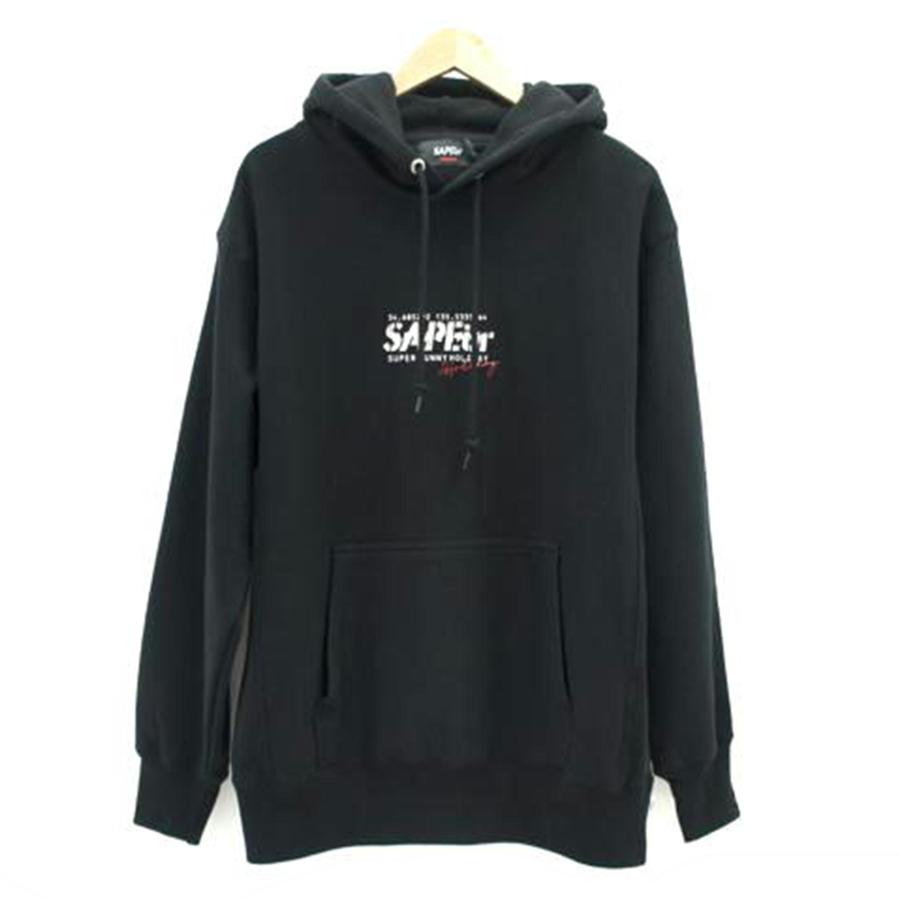 SAPEur サプール 70s POP HEAD HOODIE ブラック XXL