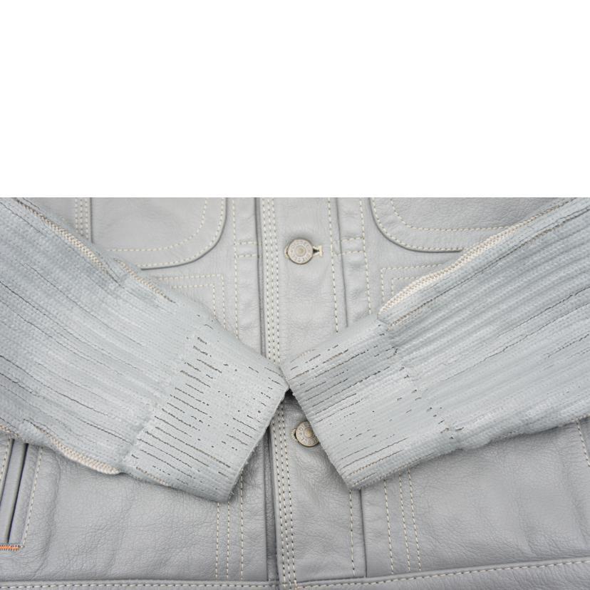 DIESEL ディーゼル/ダメージ加工レザージャケット S/SAランク/67【中古】 DIESEL ディーゼル/ダメージ加工レザージャケット S/SAランク/67【中古
