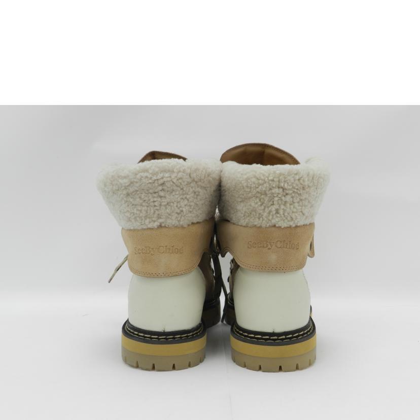 美品 SEE BY CHLOE 　ショート ニットブーツ サイズ38 RG41 SEE BY CHLOE See By chloe シーバイクロエ/ショートブーツ/38
