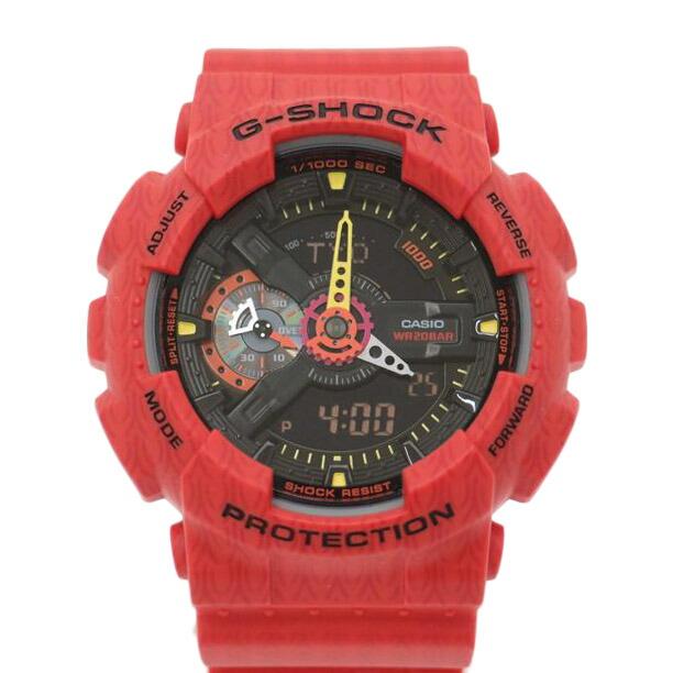 savage CASIO カシオ/腕時計 三国志 メンズ 黄忠 レッド クォーツ/G 