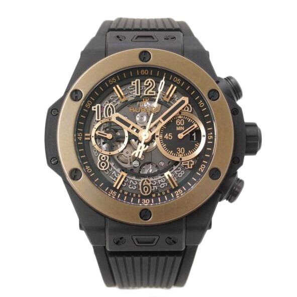 HUBLOT ウブロ/ビッグバン/ウニコ/セラミック・ゴールド/自動巻キ/421.CM.1130.RX/160****/時計/Aランク/69【中古】 HUBLOTウブロ/ビッグバン/ウニコ/セラミック・ゴールド/自動巻キ/421