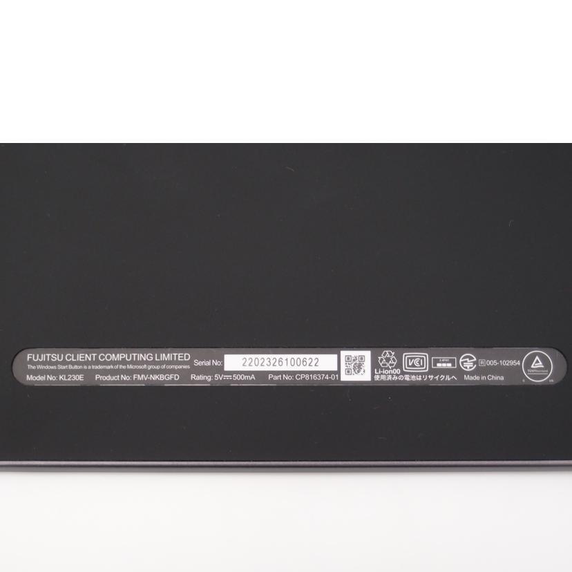 キーボード FUJITSU LIFEBOOK UH Keyboard KL230E FUJITSU 富士通/LIFEBOOK UH Keyboard/KL230E/Aランク/69【中古