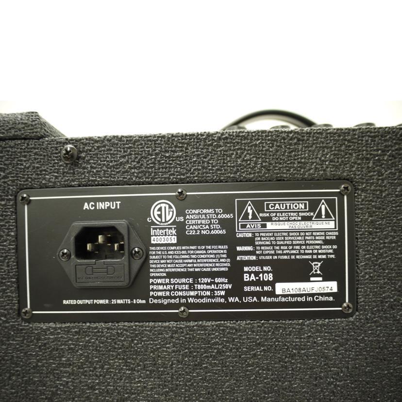 Ampeg アンペグ/ベースアンプ/BA-108 旧型/AUFJ0574/Bランク/69【中古