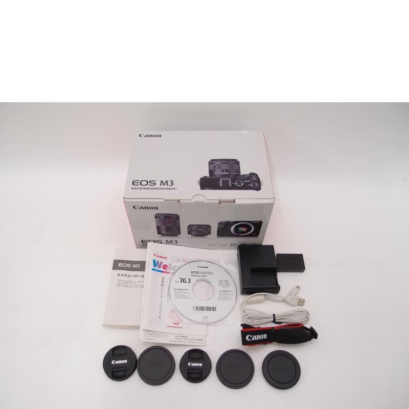 Canon キヤノン/ミラーレス一眼カメラ/EOS M3 ダブルズームキット/231044000451/ABランク/69【中古】 キヤノン（Canon） キヤノン/ミラーレス一眼カメラ/EOS M3 ダブル