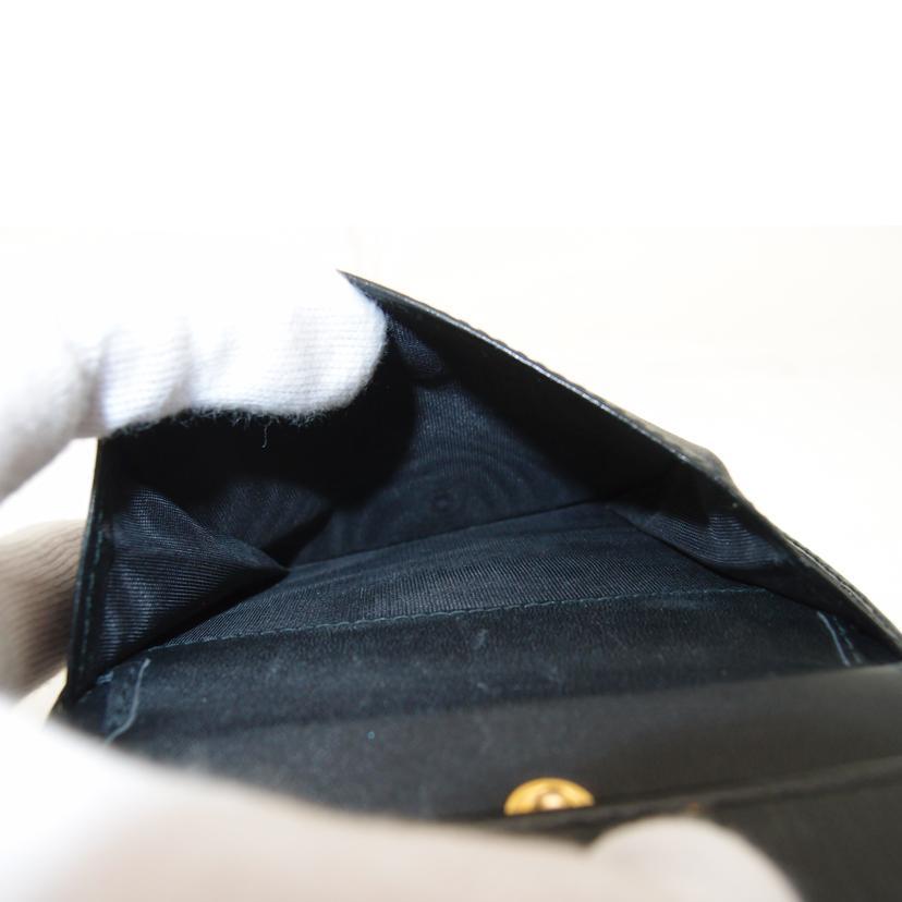 PRADA プラダ/三つ折り財布/ブラック/1MH176/236******/Aランク/69【中古】 PRADA（プラダ） プラダ/三つ折り財布/ブラック/1MH176/236******/A