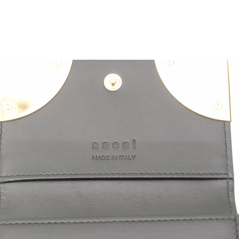 sacai サカイ/Corner l カードケース/SAランク/69【中古】 sacai（サカイ） サカイ/Corner Metal カードケース/SAランク/69【中古