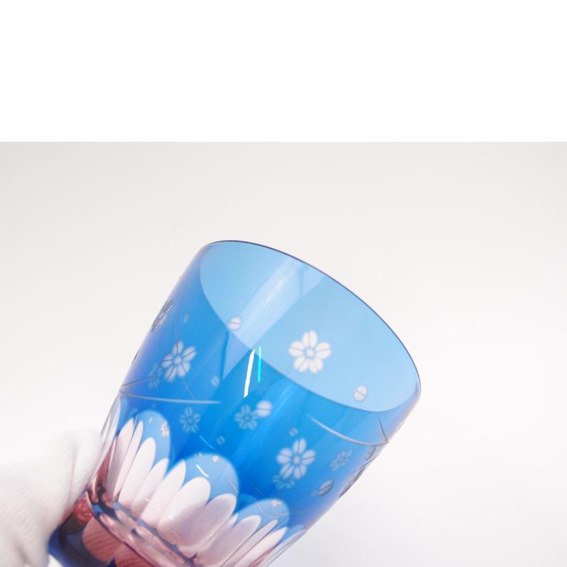 SAIHOU 彩鳳/江戸切子 彩鳳/ミニオールド ブルーピンク/Sランク/69【中古】の画像