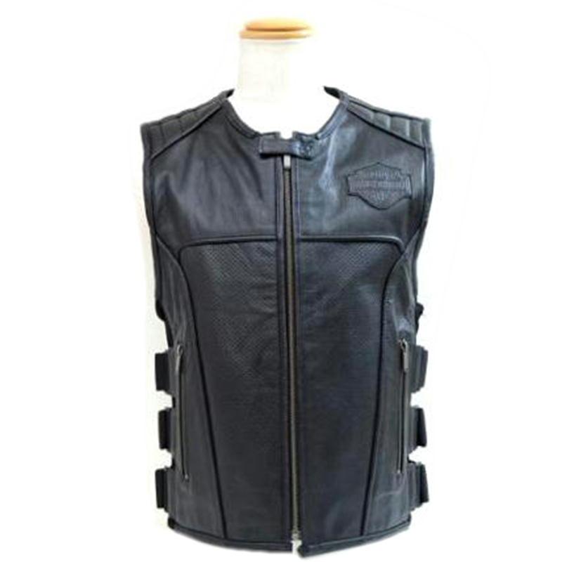 【現行品】ハーレーダビッドソン　レザージャケット2way ベスト　 M HARLEY DAVIDSON ハーレーダビッドソン/レザーVEST-SWAT/97108-12VM/S